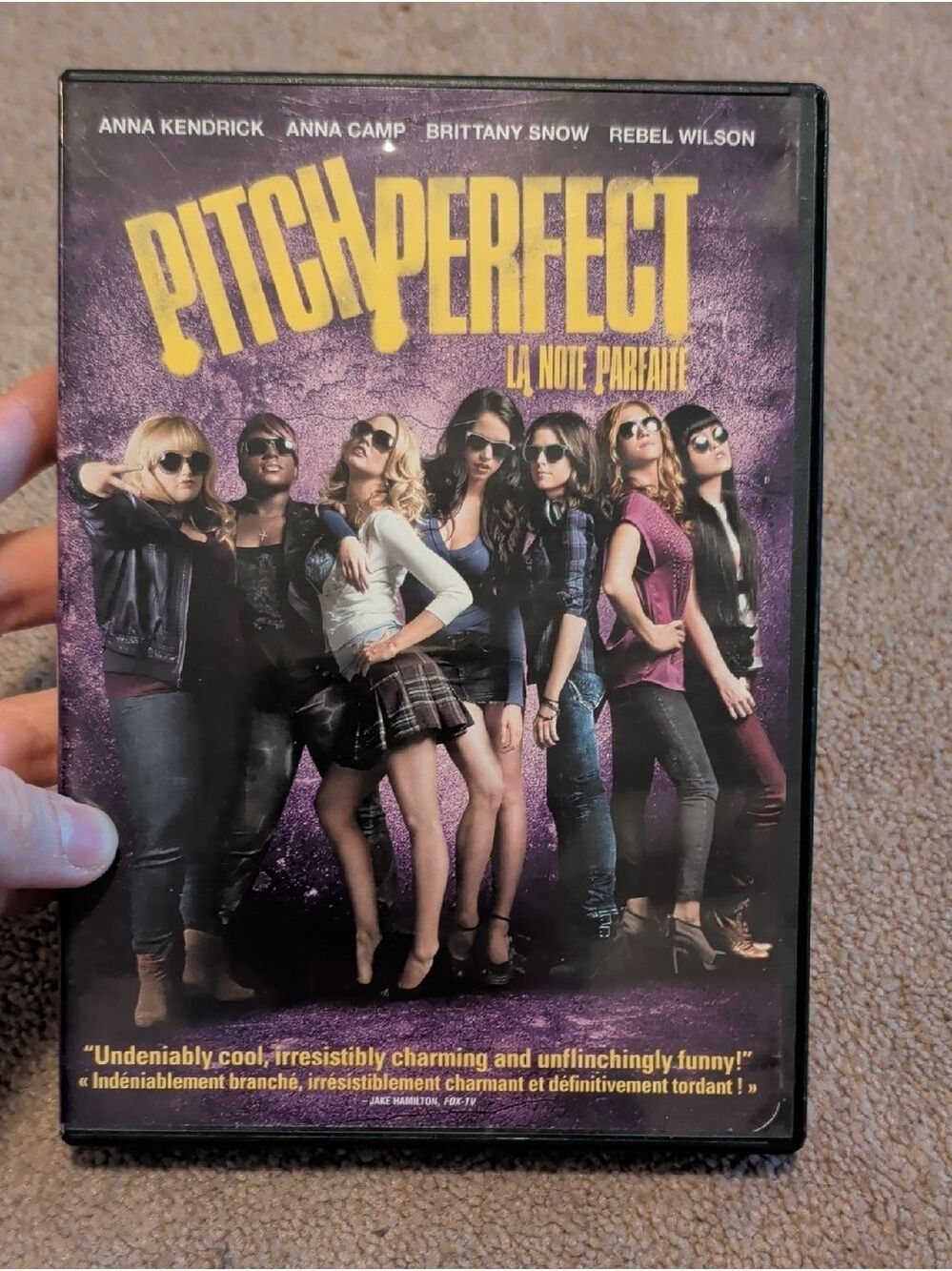 💜 5/$20 Pitch Perfect DVD Movie Case - Purple & Yellow‎ Cover